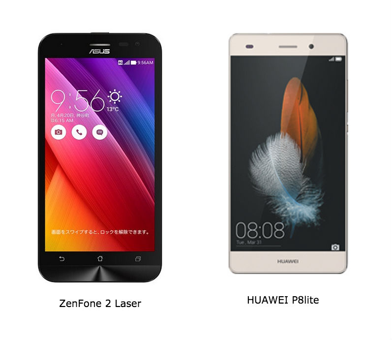 ZenFone 2 Laser VS HUAWEI P8lite